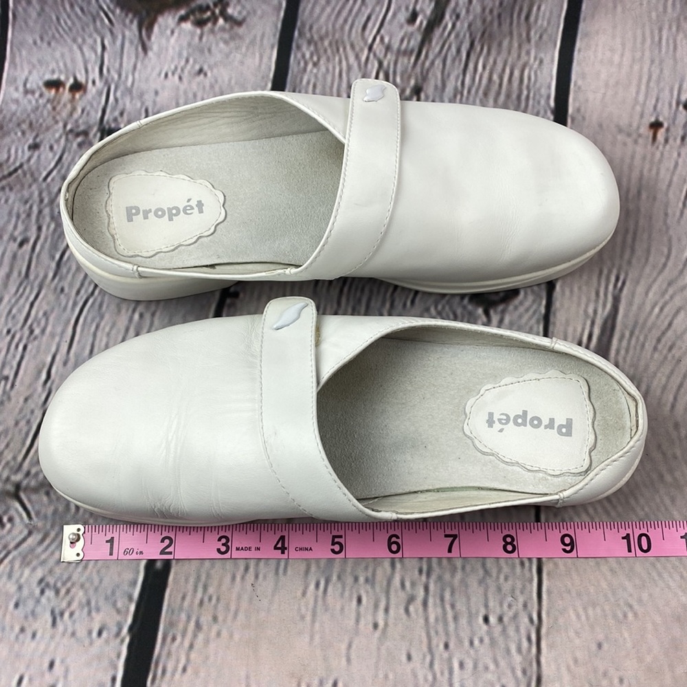 PROPET White Leather Slip On Mules - Picture 7 of 17